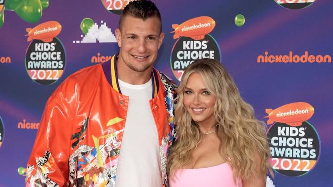 Rob Gronkowski Getty Camille Kostek