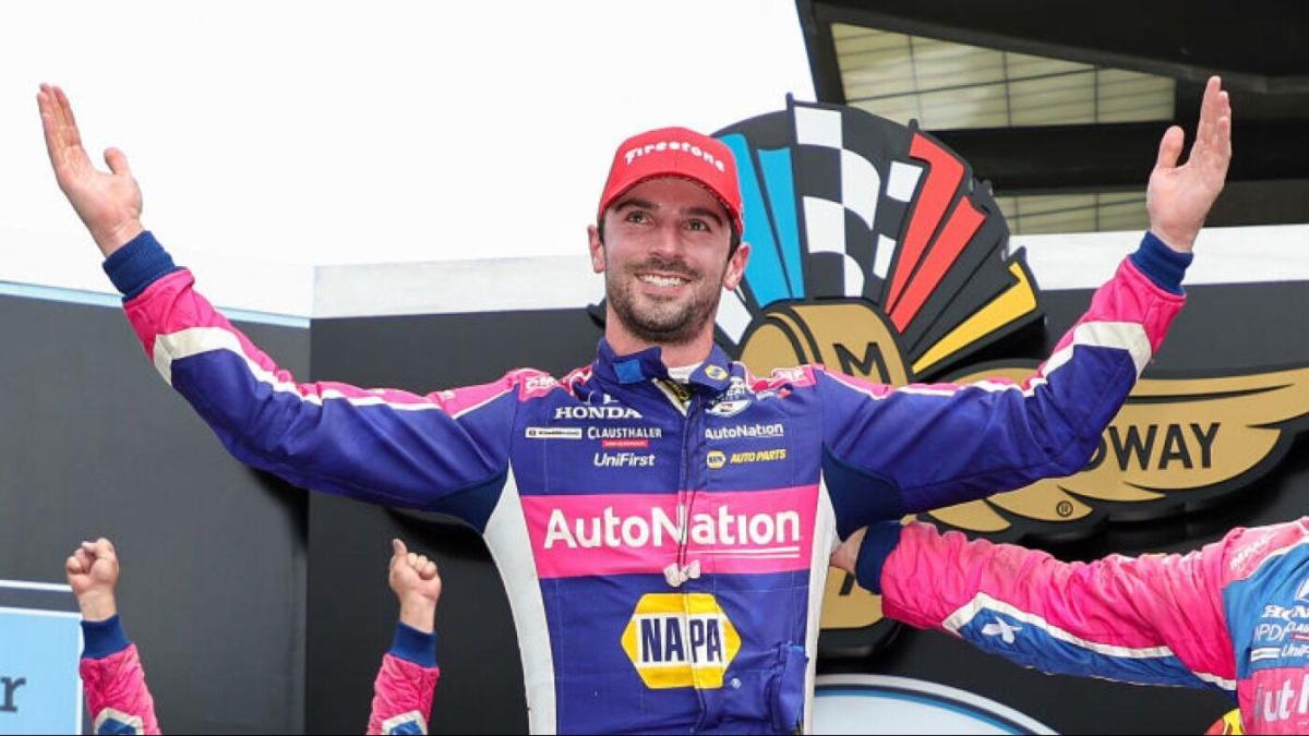 2022 IndyCar at Indianapolis: Alexander Rossi ends winless run with steady, smooth drive in Gallagher GP - CBS Sports