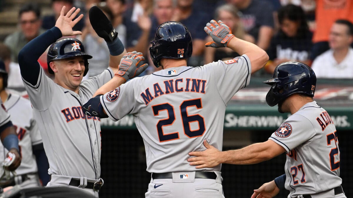 Houston Astros star Trey Mancini shares a special moment with his