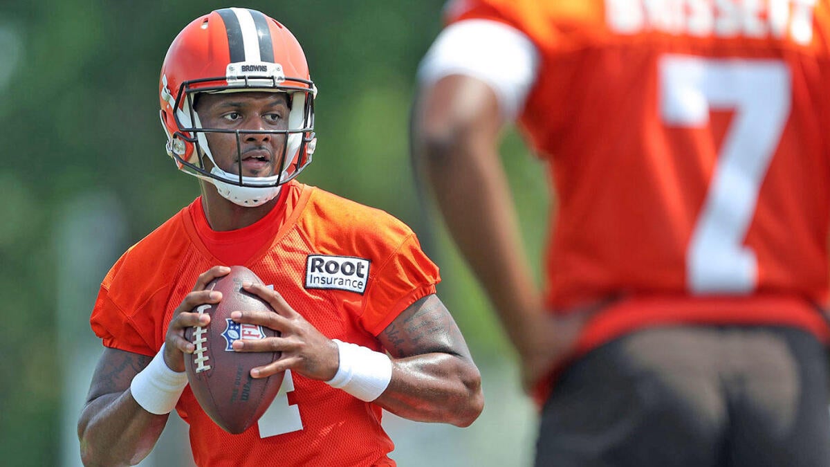 Deshaun Watson speaks before Browns' preseason opener vs. Jaguars