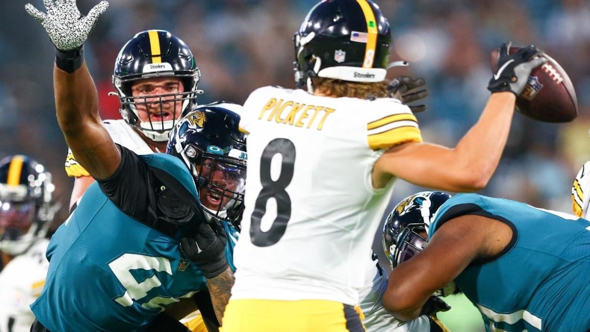 Steelers' Kenny Pickett throws first touchdown pass with first-team offense  vs. Jaguars 