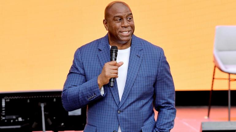 Magic Johnson Getty Los Angeles Lakers
