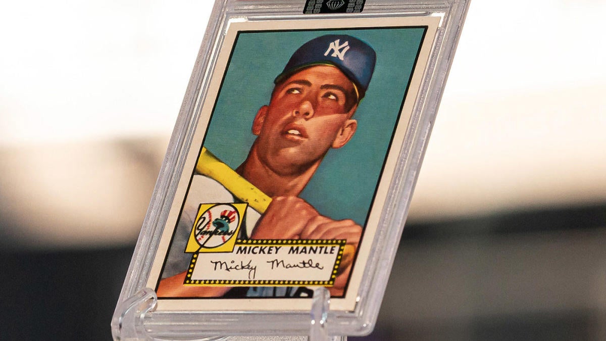 Mickey Mantle 1952 Topps card, the 'finest known example' of its kind,  sells for record $12.6M 