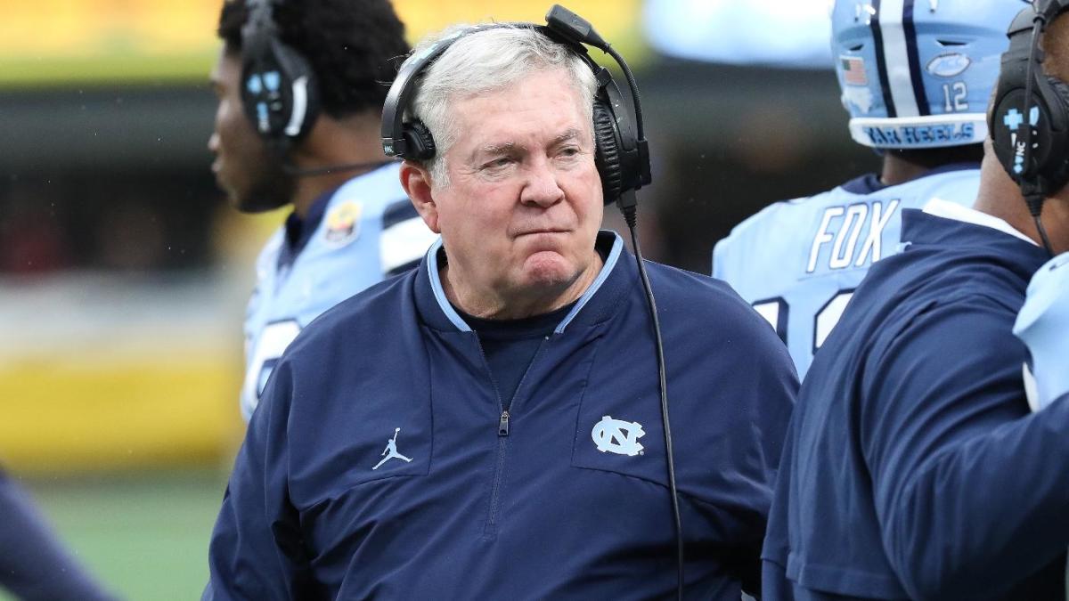 WATCH: UNC coach Mack Brown dances in locker room after thrilling win over  Appalachian State 