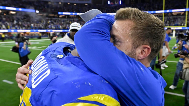 Los Angeles Rams defeat the San Francisco 49ers 20-17 during a NFC championship football game at SoFi Stadium.