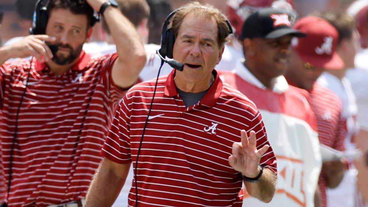 WATCH: Nick Saban Scolds Alabama Players For Flashing 'horns Down ...