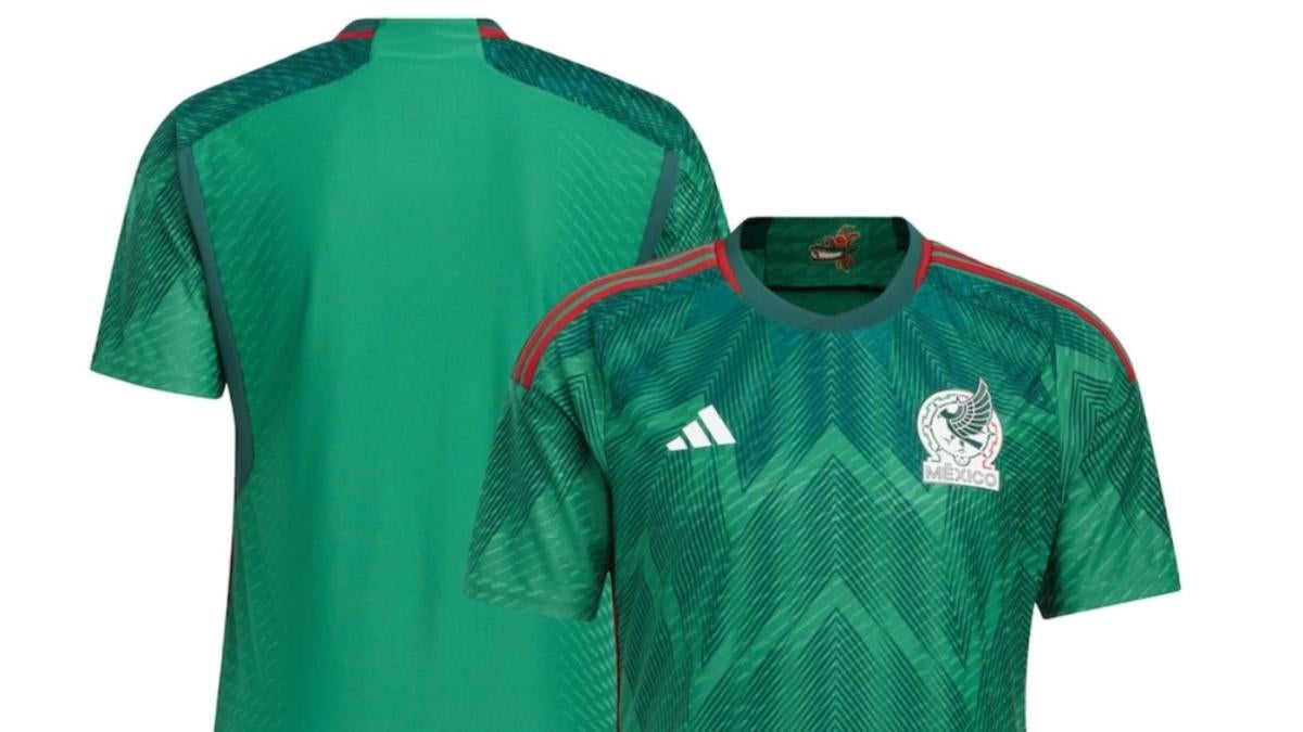 Logotipo de la equipación local de la Copa Mundial de México 2022 Lanzamiento de la equipación verde: cómo comprar equipaciones y equipos oficiales de local