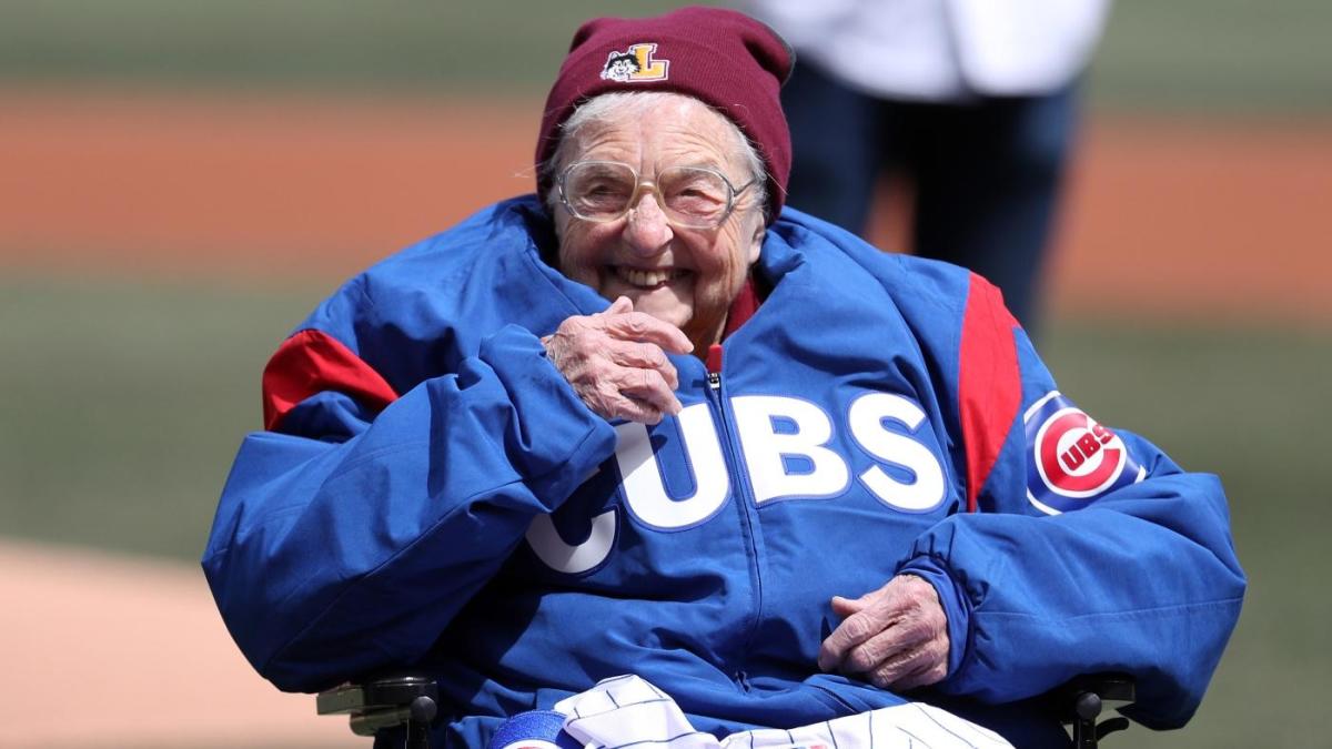 WATCH Sister Jean, 103year old Loyola Chicago chaplain, throws out