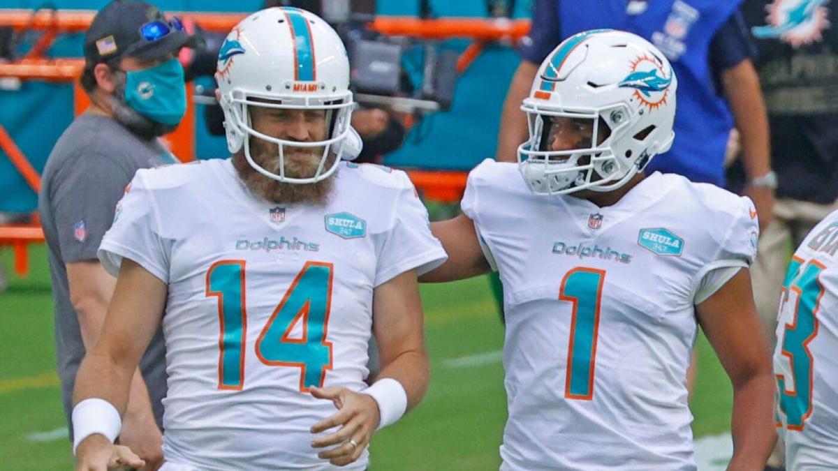 Dolphins QB Ryan Fitzpatrick on Tua: I'm his biggest cheerleader right now,  but I also want to play - West Hawaii Today