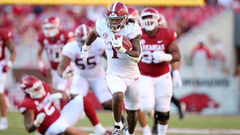NCAA Football: Alabama at Arkansas