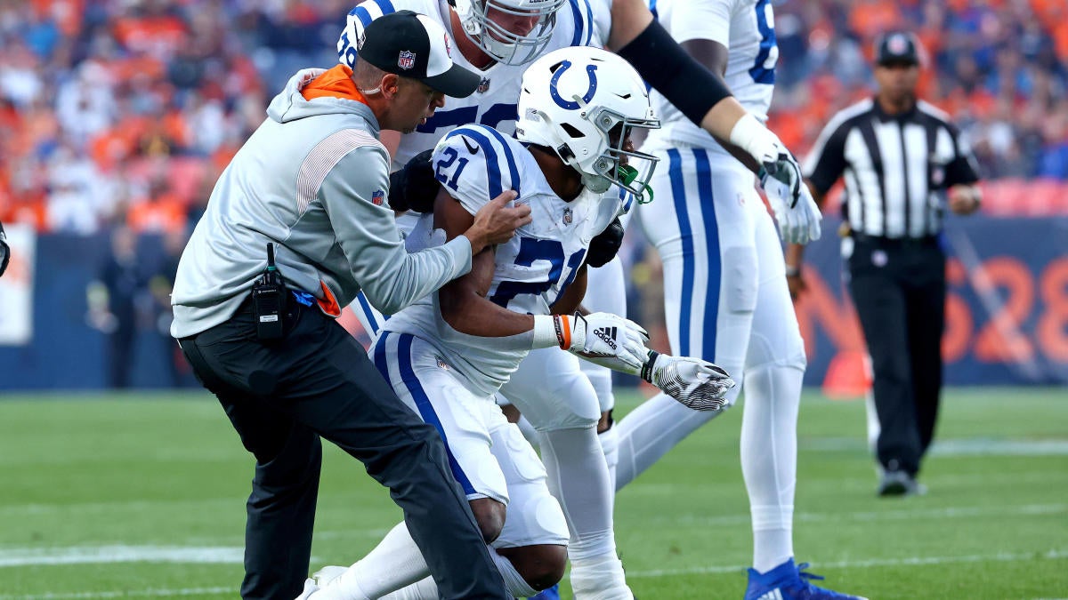 Colts’ Nyheim Hines ruled out with concussion after hit leaves running back appearing unstable