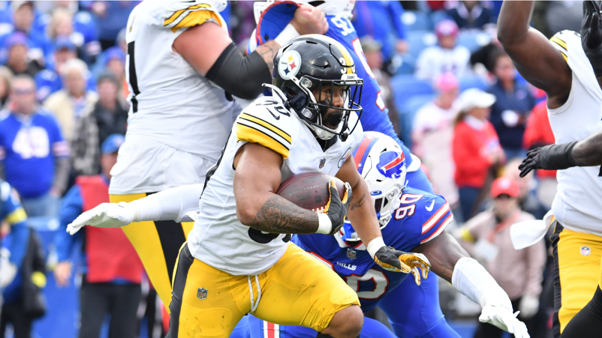 Steelers running back Jaylen Warren breaks free for 62-yard touchdown run  on opening drive vs. Bills - On3