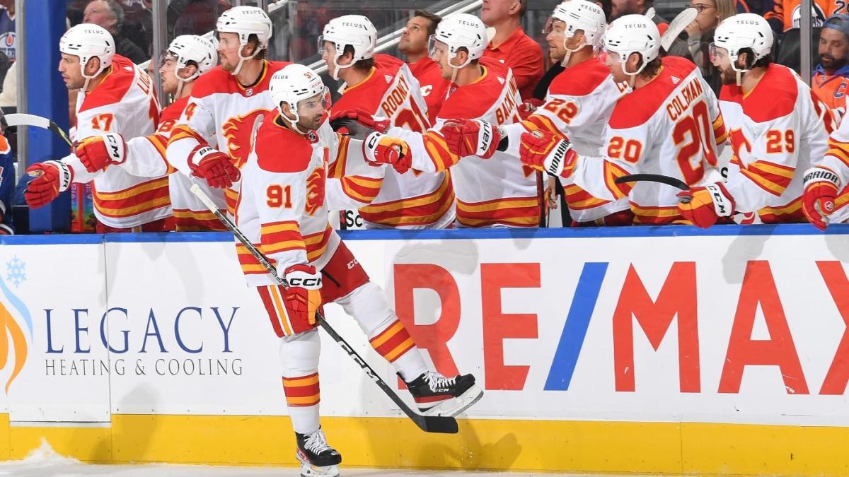Calgary Flames flaming horse head jersey might be making a comeback