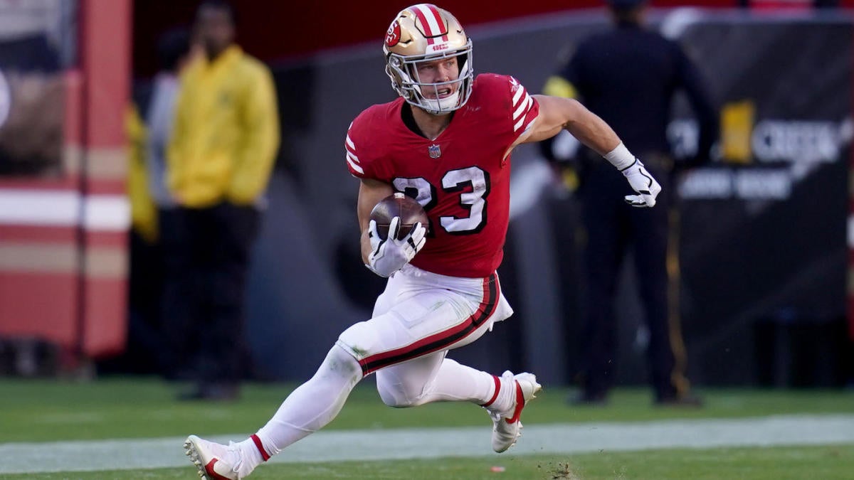 X \ CBS Sports HQ على X: LANDING SPOTS for Christian McCaffrey [via  @CodyJBenjamin] 1. Buffalo Bills 2. Los Angeles Rams 3. Denver Broncos 4.  San Francisco 49ers 5. Philadelphia Eagles 6. Washington Commanders