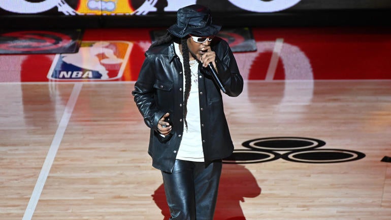 Celebrities Attend Brooklyn Nets v Atlanta Hawks