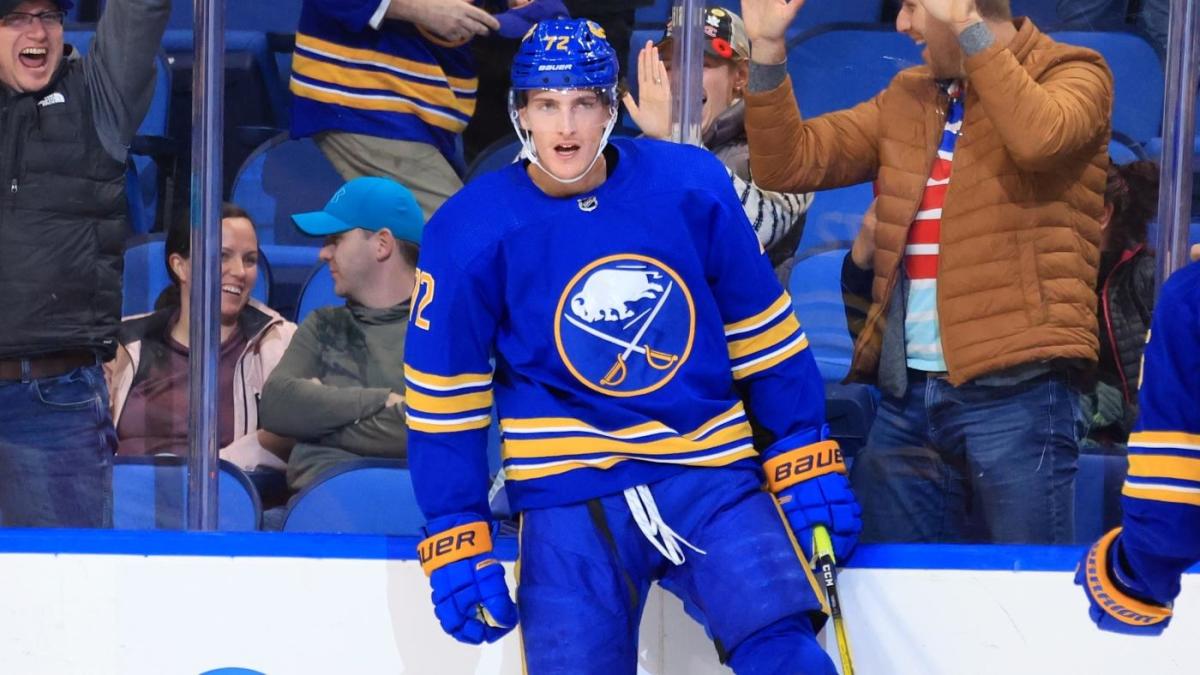 Introducing Tage Thompson, who the Sabres believe can develop into a key  goal scorer - The Athletic