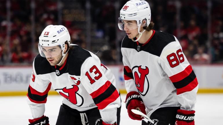 Nico Hischier Getty Jack Hughes New Jersey Devils