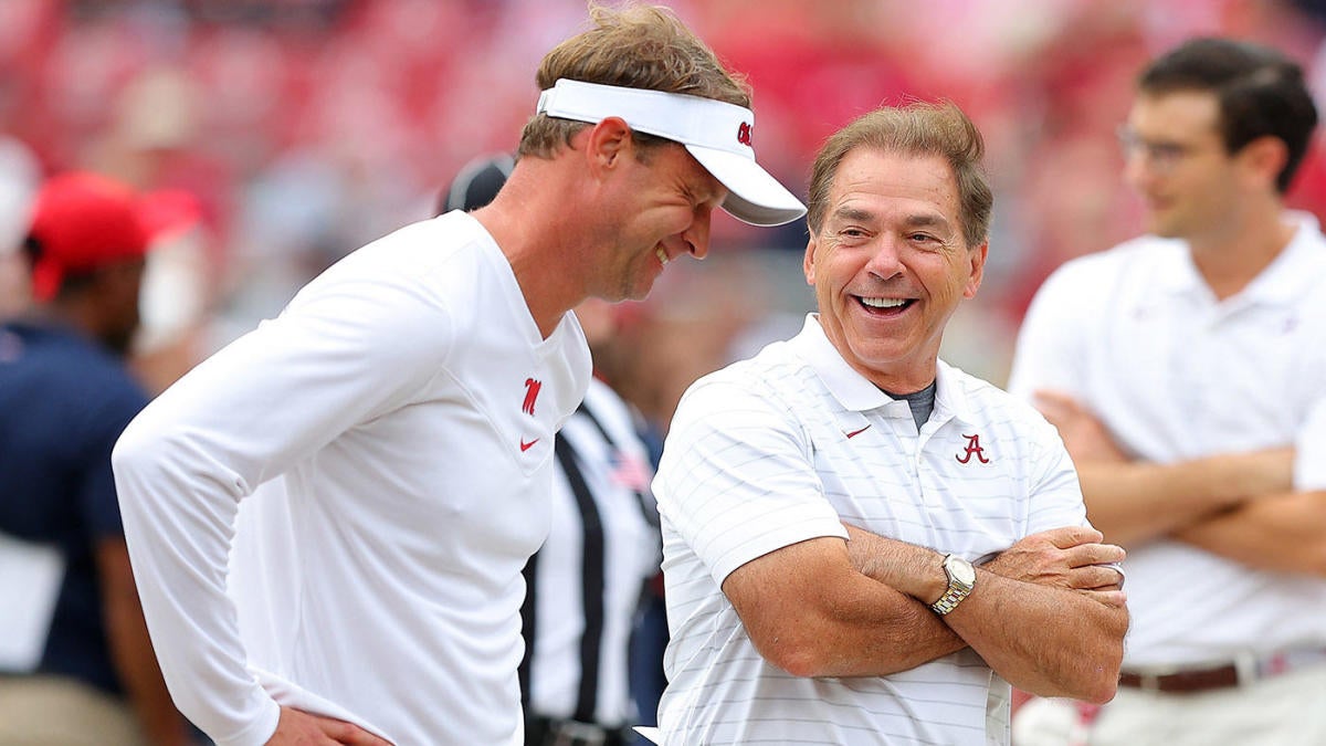 SEC on CBS intro, 9 Alabama @ 11 Ole Miss