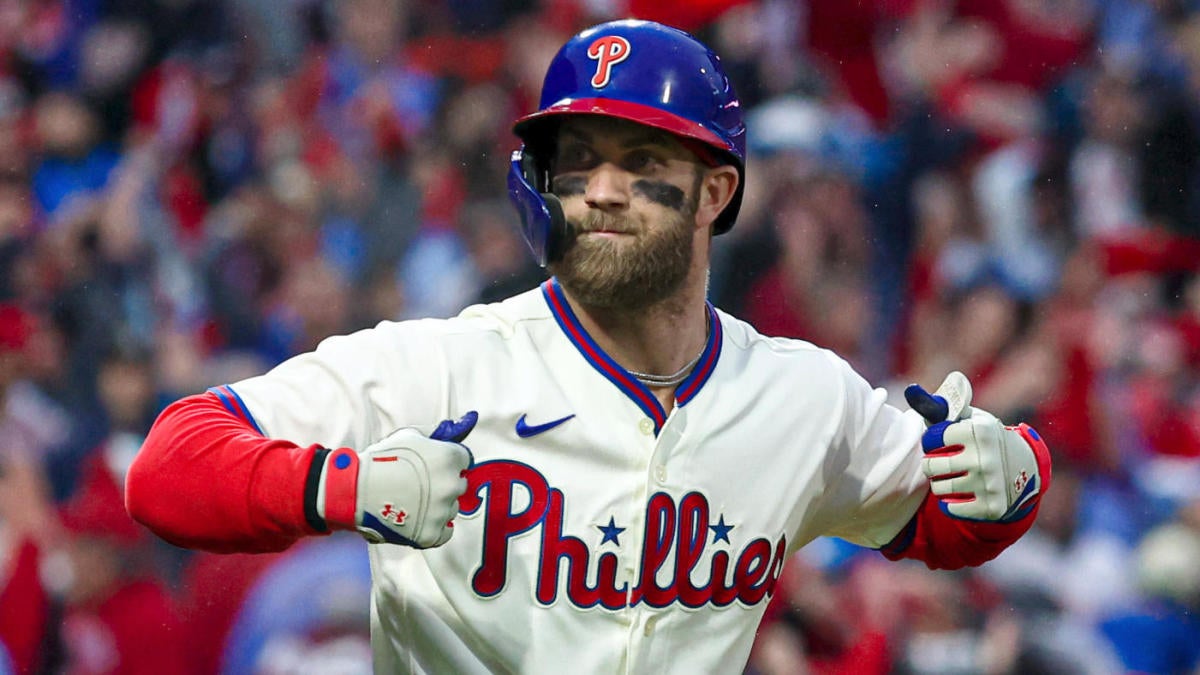 Phillies' Bryce Harper to make debut at first base vs. Guardians
