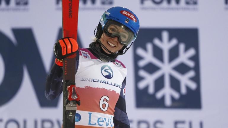 Mikaela Shiffrin triumphs in slalom for 75th career World Cup win ...