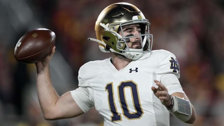 Drew Pyne Enters Transfer Portal: Notre Dame Quarterback Started 10 ...