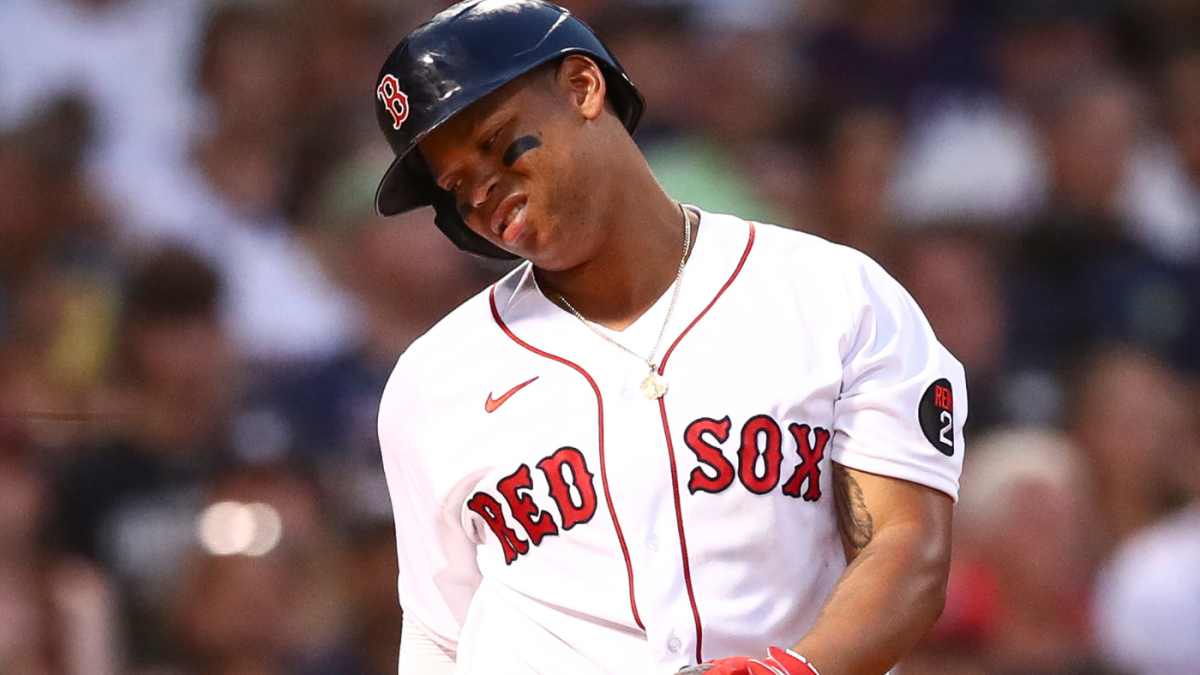 Boston Red Sox 3B Rafael Devers runs to first base. The Red Sox beat  News Photo - Getty Images