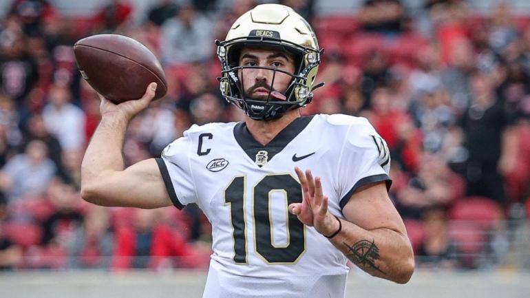 Sam Hartman Getty Wake Forest Demon Deacons Football