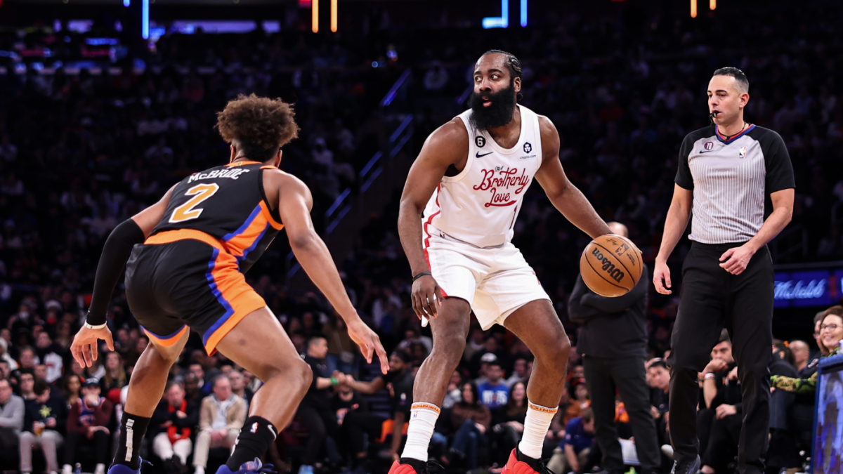 How James Harden and the Sixers put the Knicks away with one play (with  Joel Embiid on the bench) 