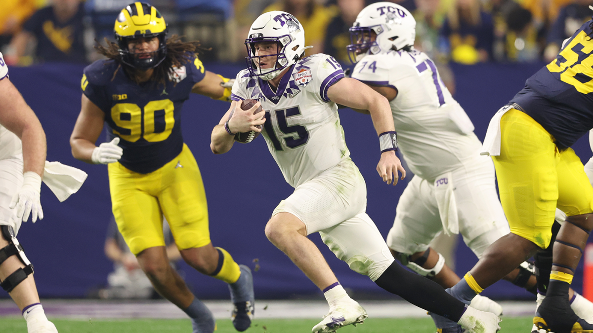Michigan vs. TCU score: Frogs eye national title after epic College Football Playoff upset in wild Fiesta Bowl – CBS Sports