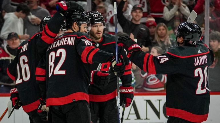 Carolina Hurricanes Getty Celebration