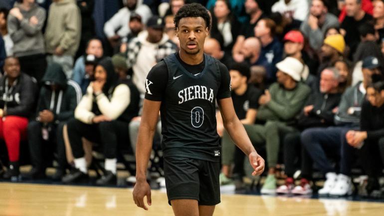 Bronny James Getty Sierra Canyon High School LeBron James Jr.