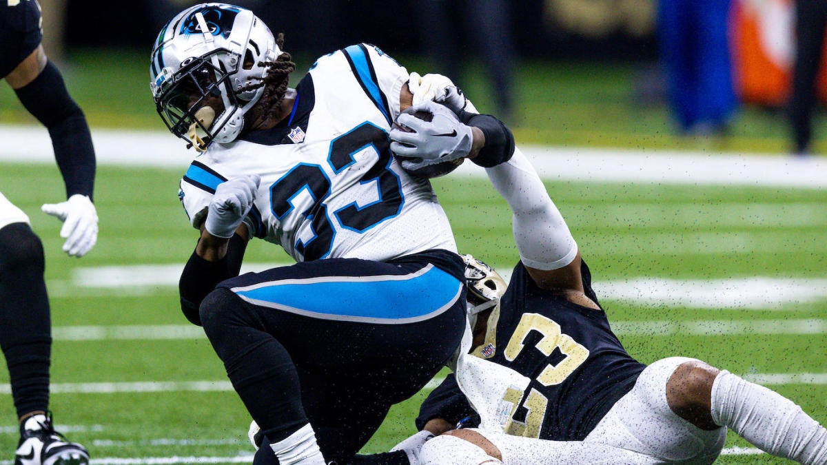 Panthers' D'Onta Foreman, Saints' Marcus Davenport ejected after