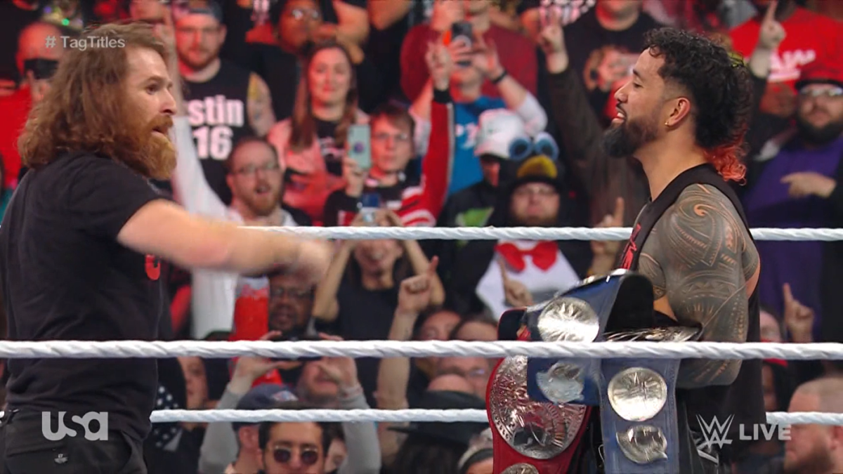Wwe Raw Girl Xxx Video - WWE Raw results, recap, grades: Sami Zayn earns Bloodline redemption, Brock  Lesnar returns at Raw is XXX - CBSSports.com