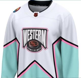 2023 NHL All-Star Game Logo - Western Conference Custom Jersey - White -  Bluefink