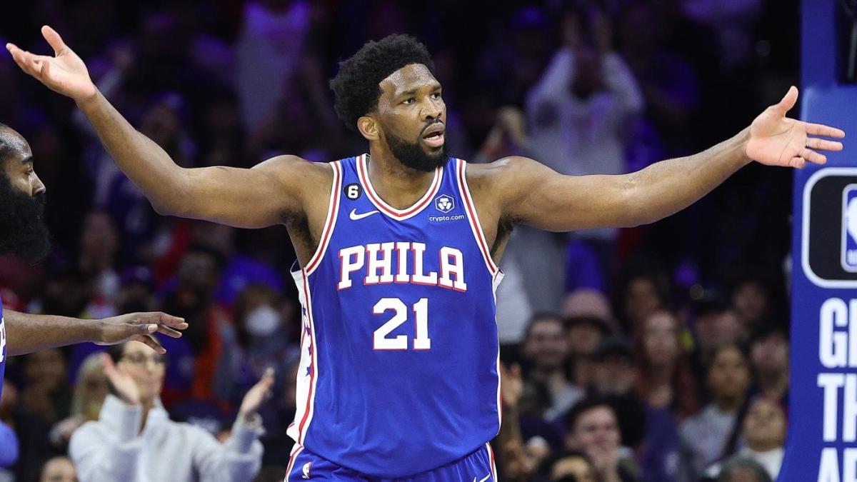 Embiid channels Triple H, 'Key and Peele' character during celebration