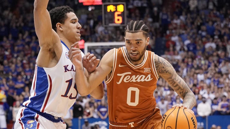 NCAA Basketball: Texas at Kansas