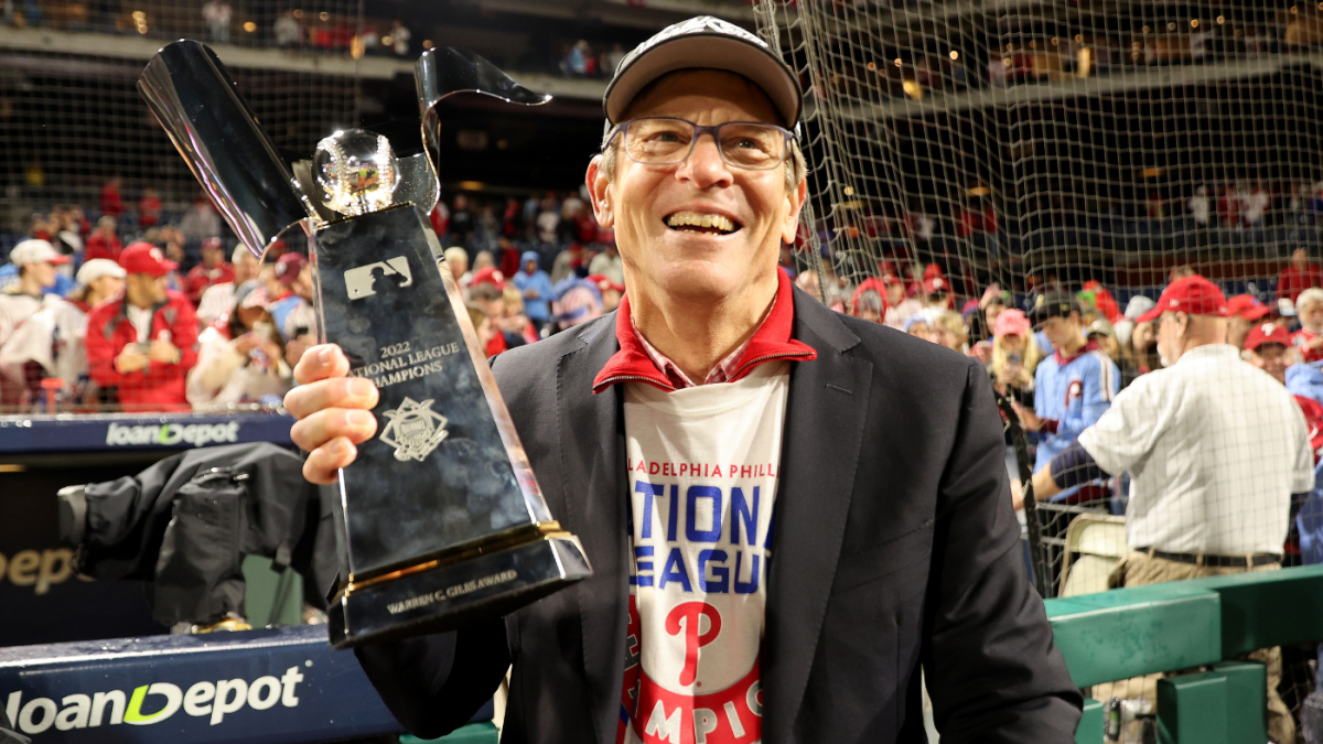 Phillies 2022 NLCS trophy on display at BayCare Ballpark