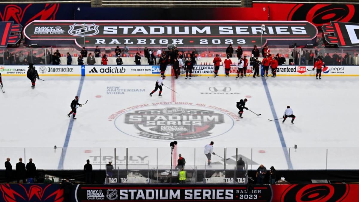 Andrei Svechnikov Carolina Hurricanes 2023 NHL Stadium Series Game