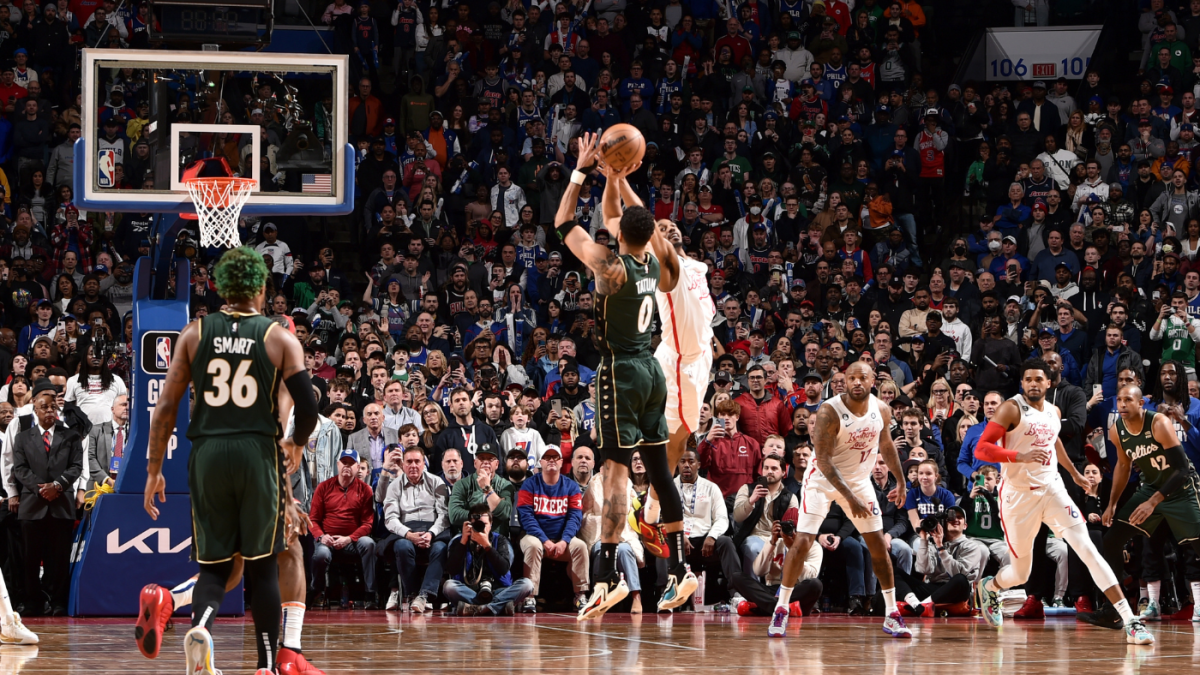 Tatum faz cesta de 3 no fim do jogo e Celtics superam 76ers na NBA