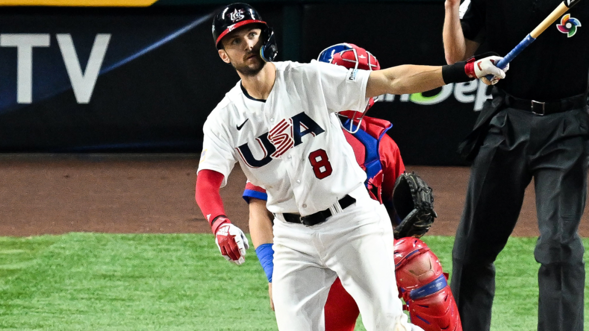 Jason Adam of Team USA pitches during the game between the Team USA News  Photo - Getty Images
