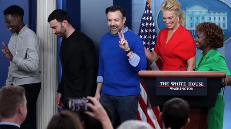 Jason Sudeikis Getty Ted Lasso Cast White House