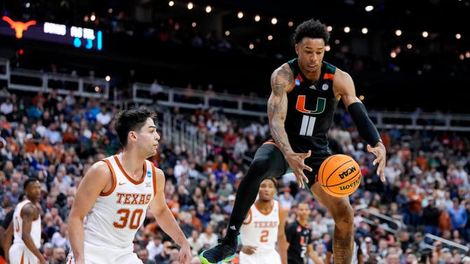 NCAA Basketball: NCAA Tournament Midwest Regional- Miami (FL) vs Texas