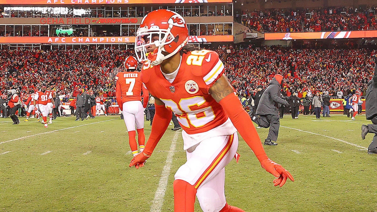 Kansas City Chiefs safety Deon Bush comes off the field after their win  against the Las Vegas Raiders in an NFL football game, Monday, Oct. 10,  2022 in Kansas City, Mo. (AP