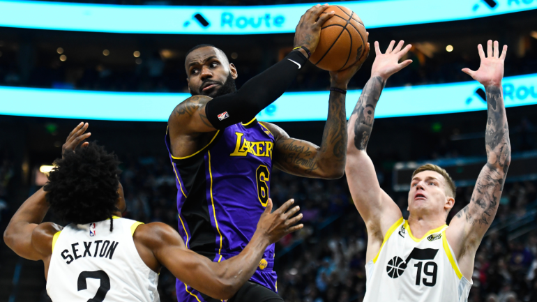 LeBron James memastikan posisi play-in untuk Lakers dengan 37 poin, layup pemenang pertandingan dalam perpanjangan waktu vs. Jazz
