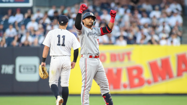 PERHATIKAN: Twins melakukan sembilan run pada inning pertama melawan Yankees, membuat Jhony Brito keluar dari permainan lebih awal