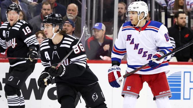 Jack Hughes Getty Patrick Kane Devils Rangers