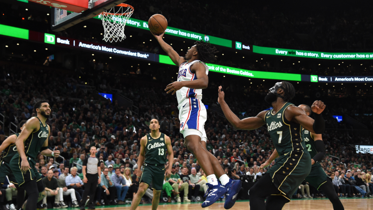 Celtics vs. 76ers score: Joel Embiid, Tyrese Maxey lead Philadelphia to ...