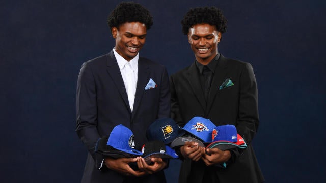 The Thompson Twins joke about who's going first in the 2023 NBA Draft 