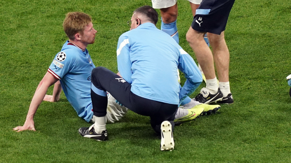 Kevin De Bruyne suffers injury in Champions League final vs Inter: what  injury has he got? - AS USA