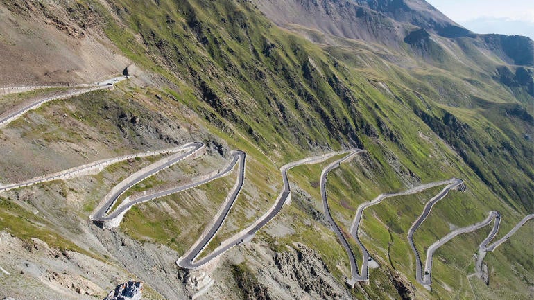 Italy. Trentino Alto Adige. Stelvio pass